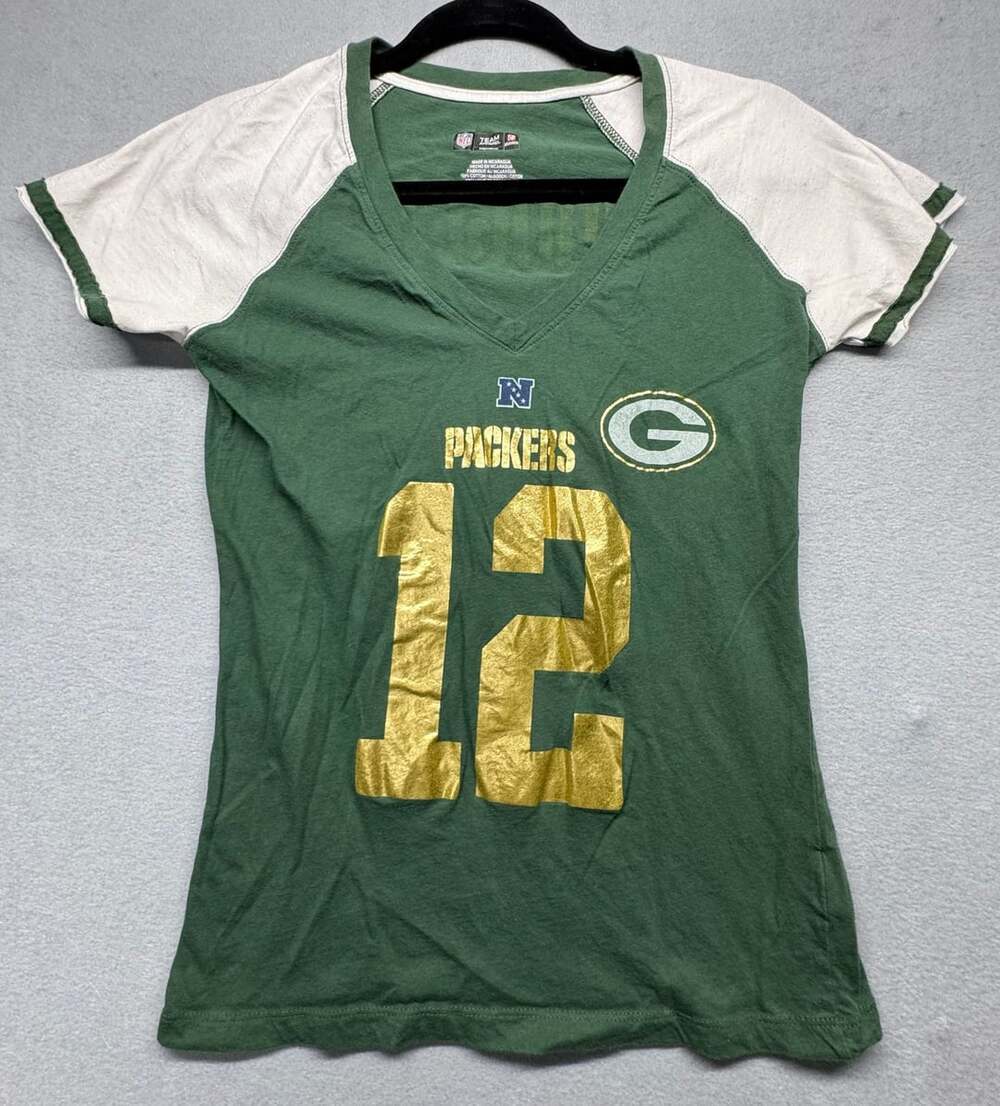 NFL Team Apparel Green Bay Packers Rodgers #12 Size M T-Shirt